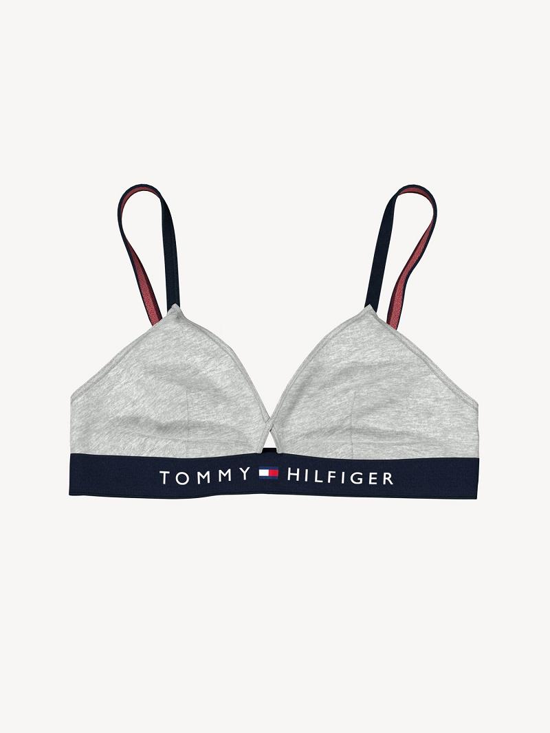 Női Tommy Hilfiger Triangle Melltartók Szürke | HU 536VRW